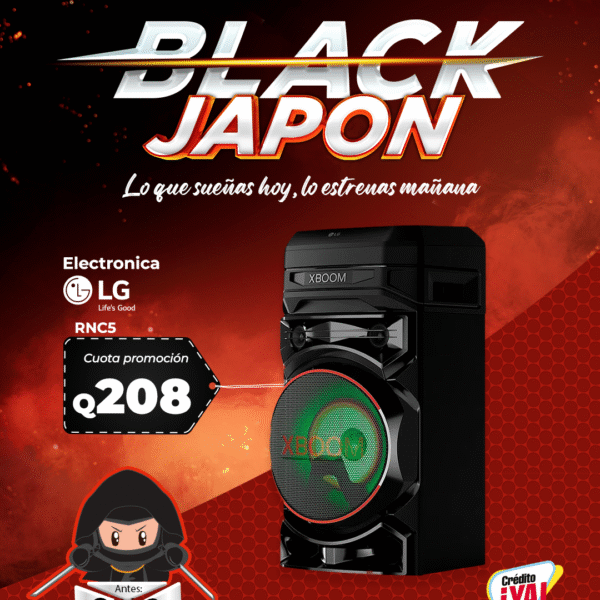 ALMACENES JAPON_PNG Torre de sonido LG RNC5_BLACKJAPON